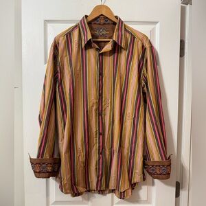 Robert Graham Southwest Themed Men's Button Down Shirt Size 2XL
